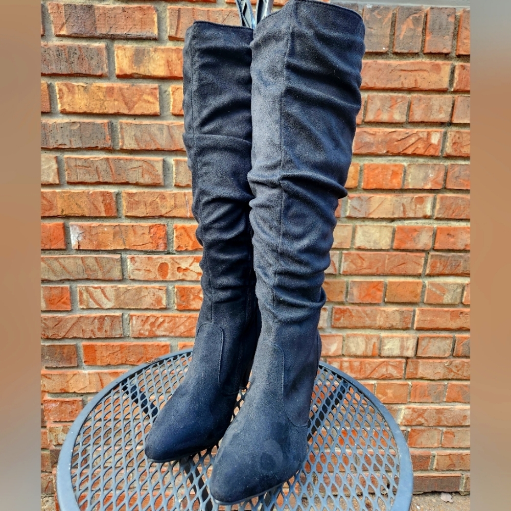 Hot Kiss Slouchy Knee Boots Ws 8